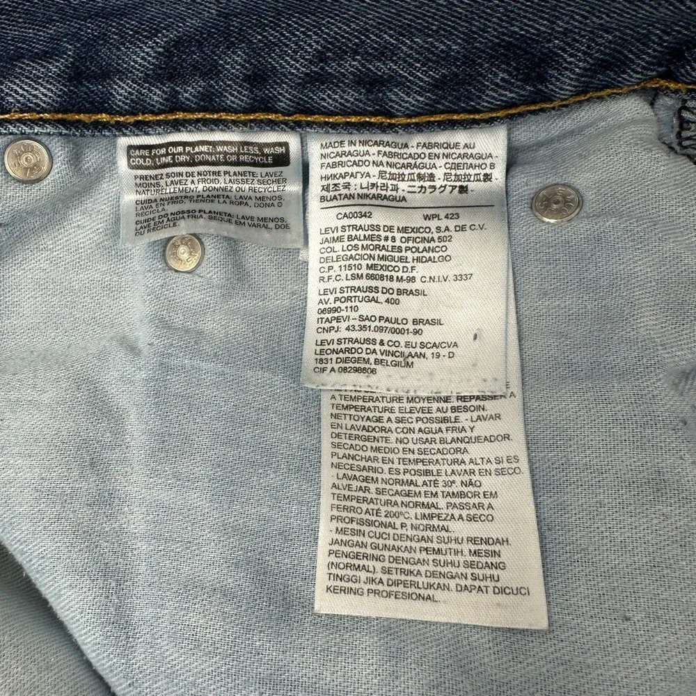 LEVI'S 550 Red Tab Relaxed Fit‎ Blue Denim Jeans 44x29